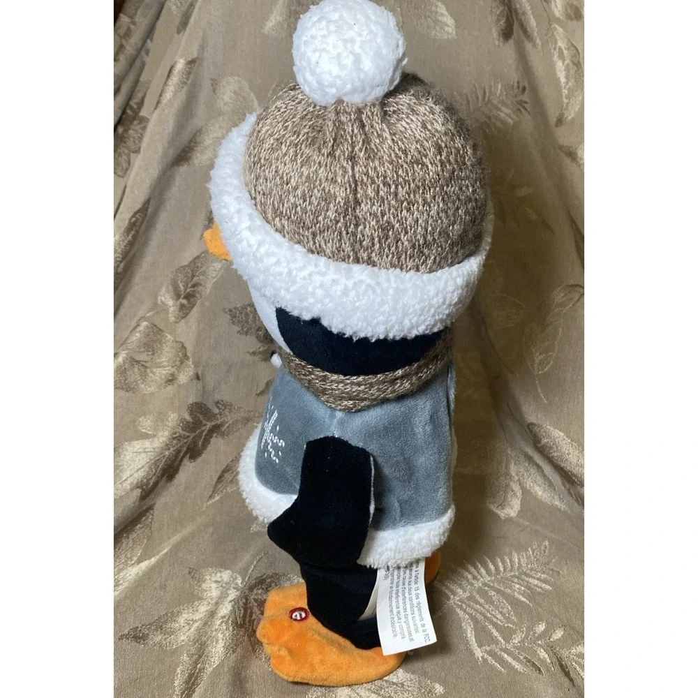 Gemmy Christmas Penguin 2016 Shuffler Animated Sings 